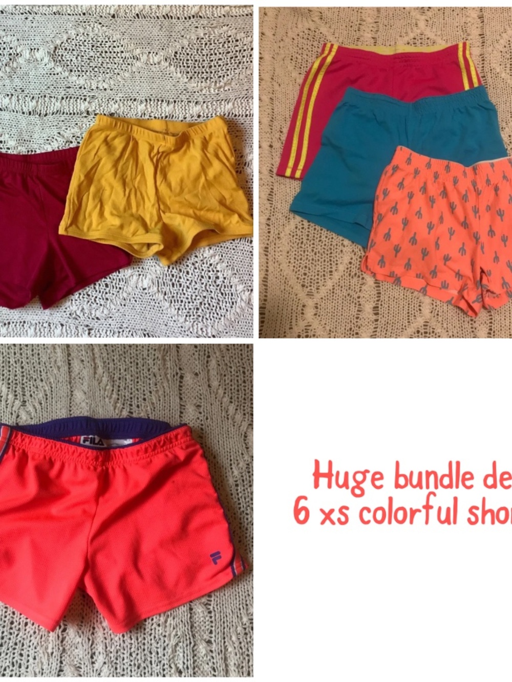 Bogo bundle lot deal! Fila soccer shorts sleep loungewear cheerleader athletic